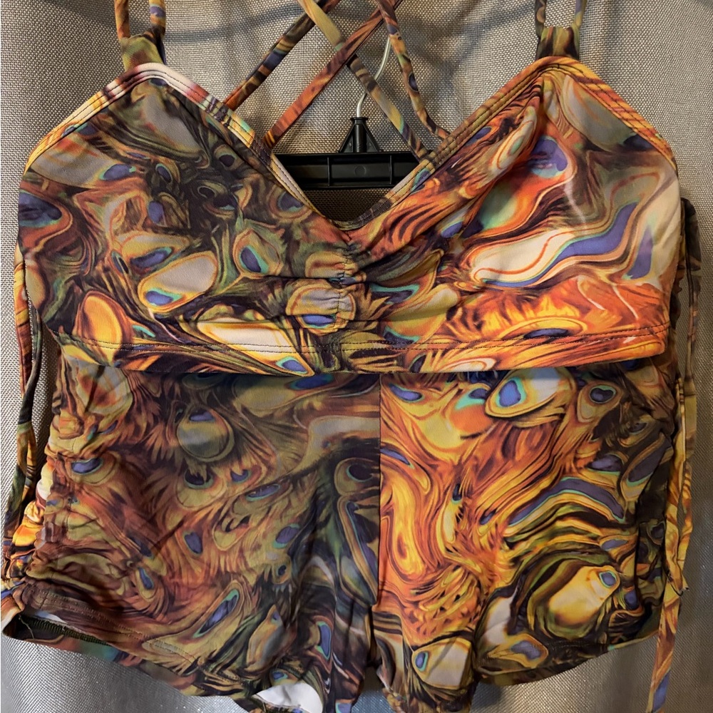 Shakti Drawstring Shorts & Strappy Top.